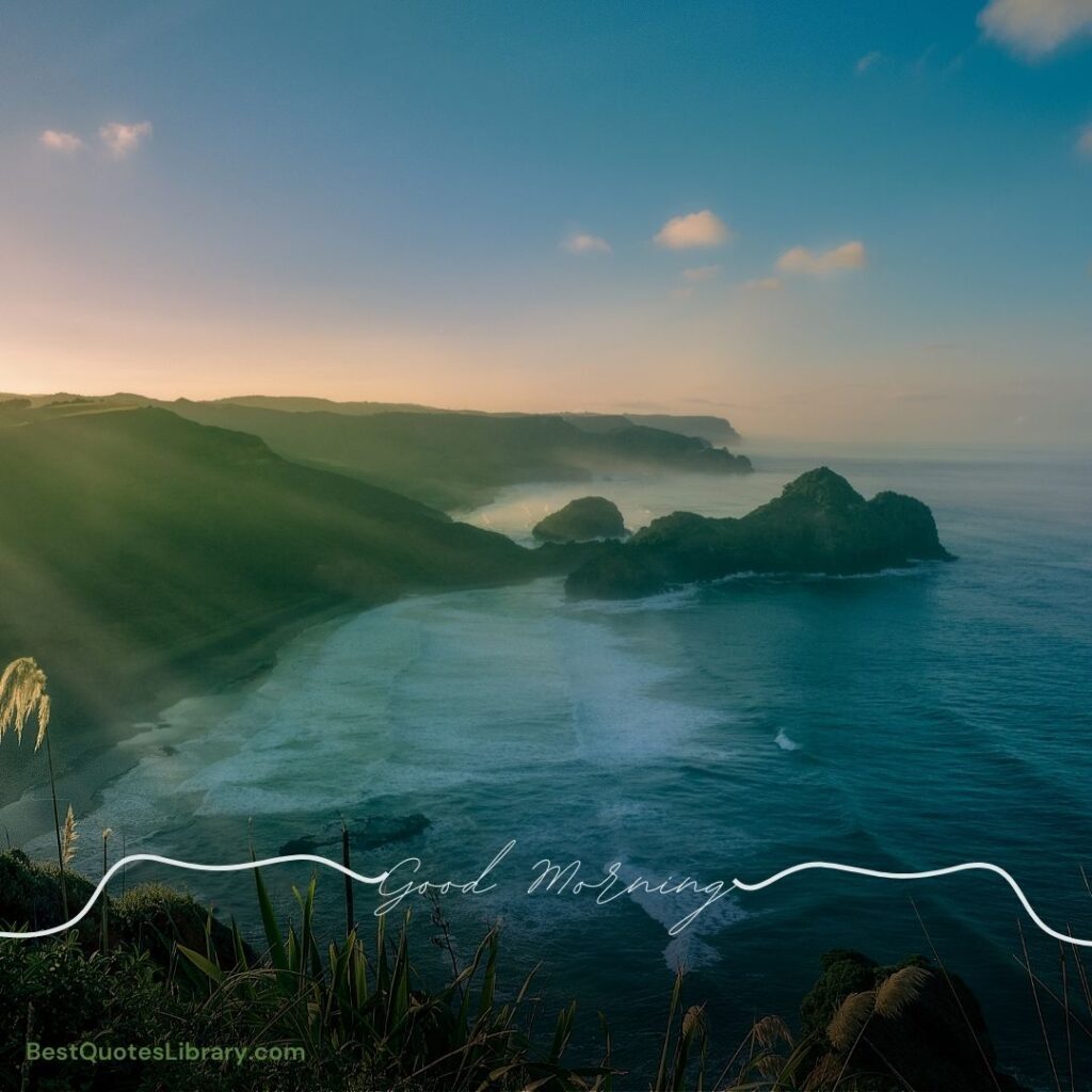 A beautiful morning nature with sea