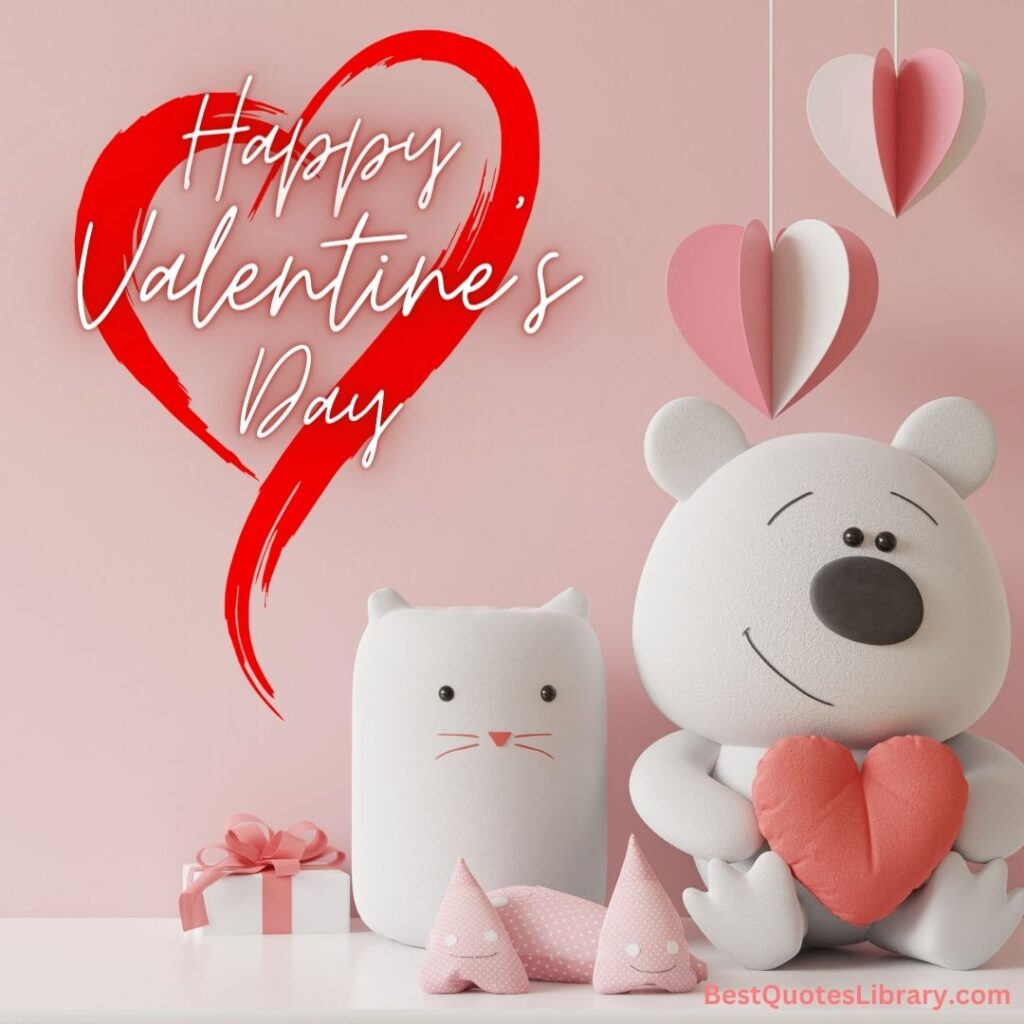 happy valentine's day quotes and images with teddies
